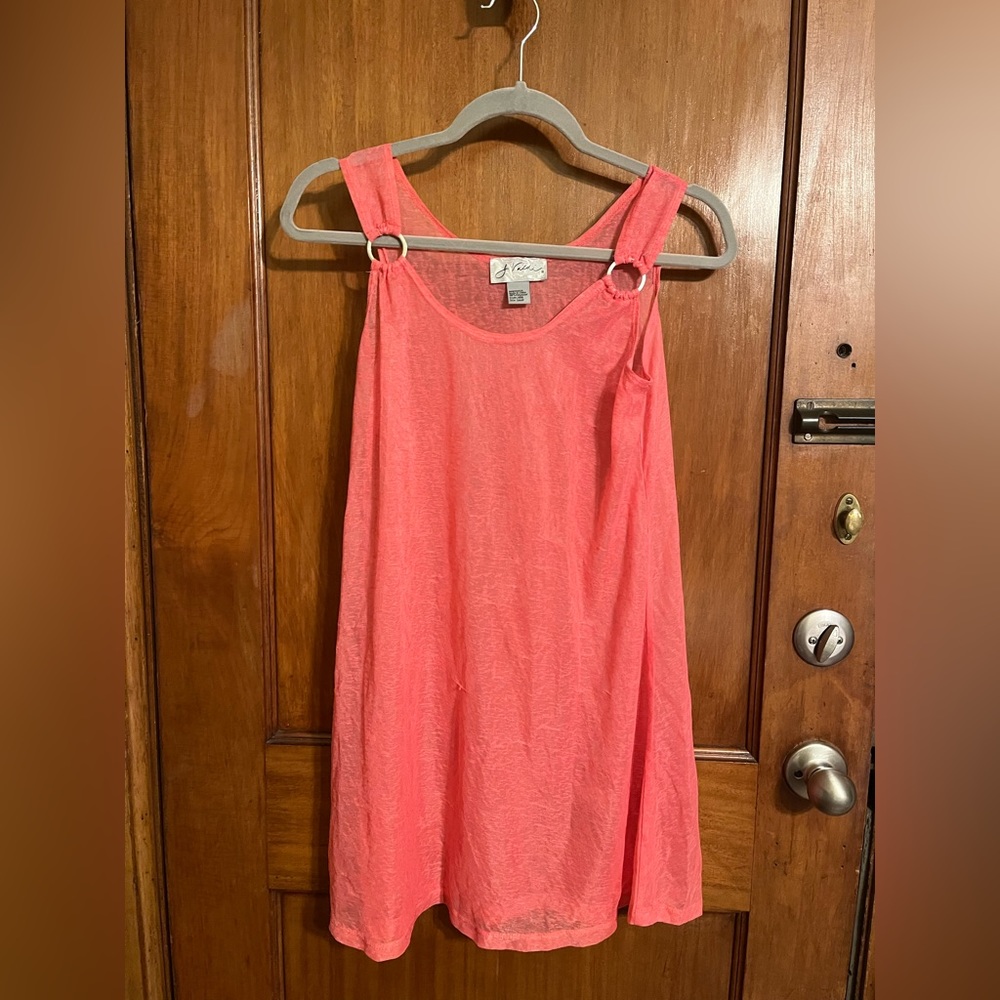 Pink bathing suit cover